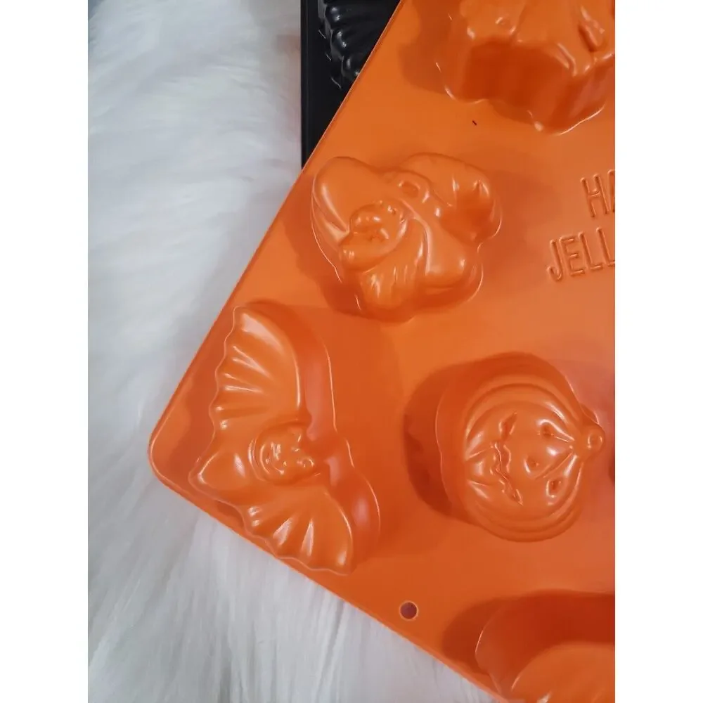 6 Vintage Jell-O Jello Brand Happy‎ Jelloween Halloween Mold Ghost Cat Pumpkin